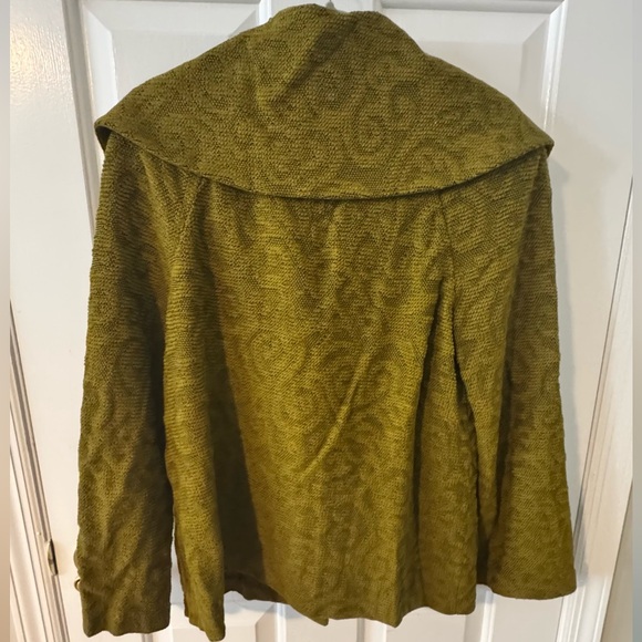 St. John Olive Scroll Tapestry Wool Blend Jacket - Picture 9 of 12